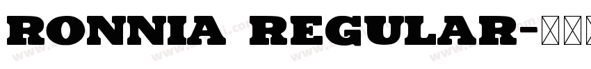 Ronnia Regular字体转换